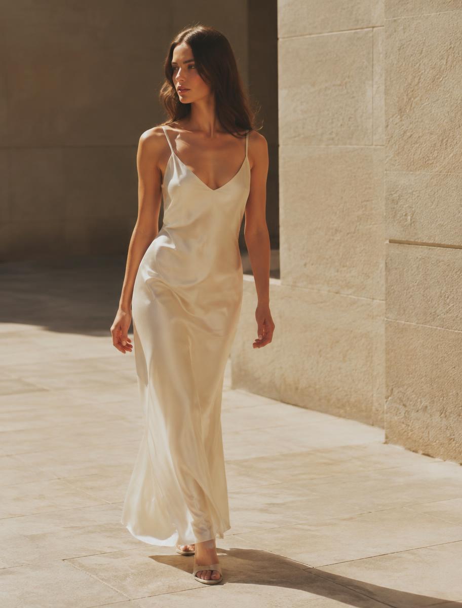 Silk slip dress